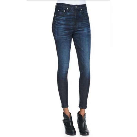 rag & bone Denim - Rag & Bone Justine Anfield Hi-rise Zip-Cuff Denim